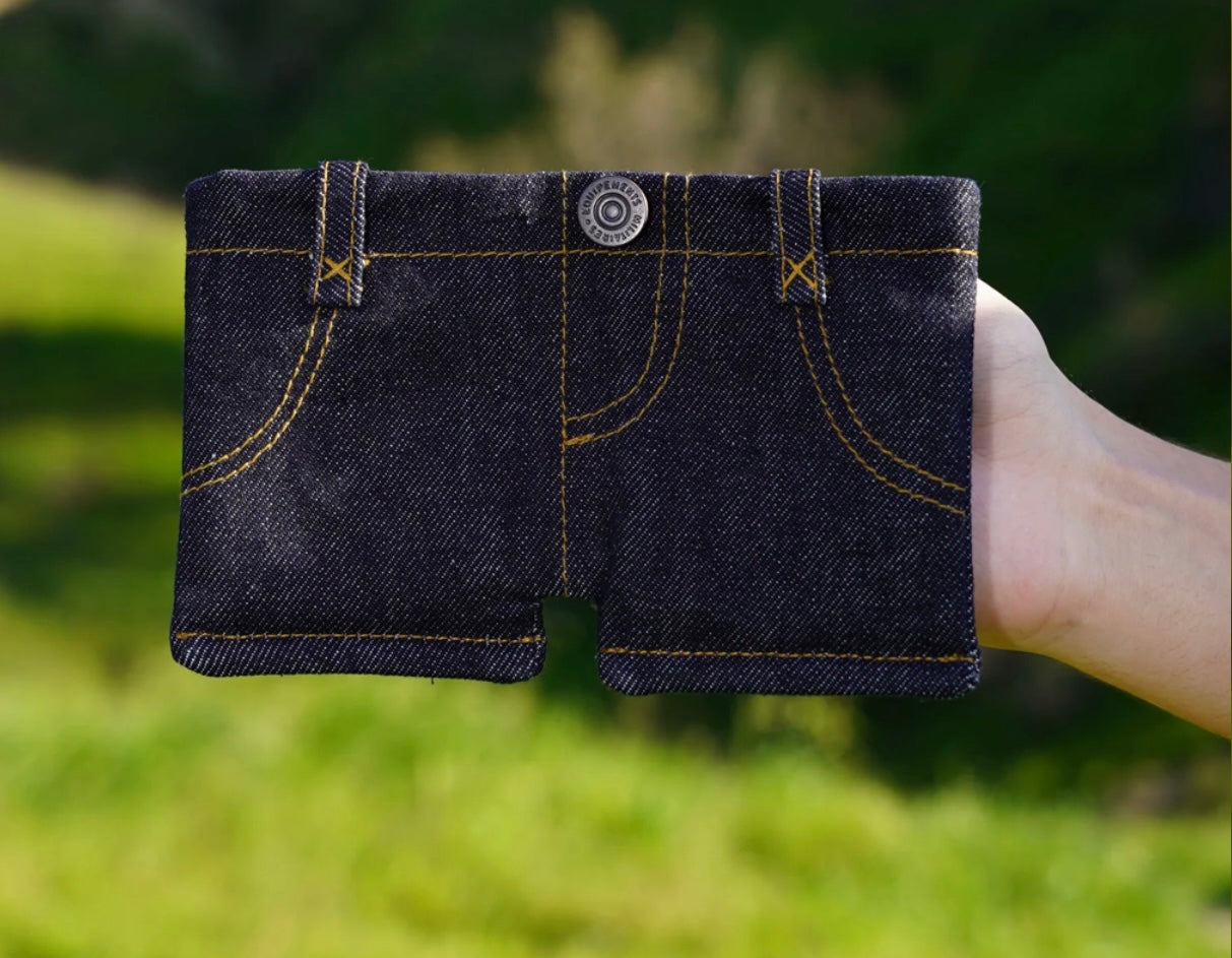 The "Mini-Shorts" Denim Wallet