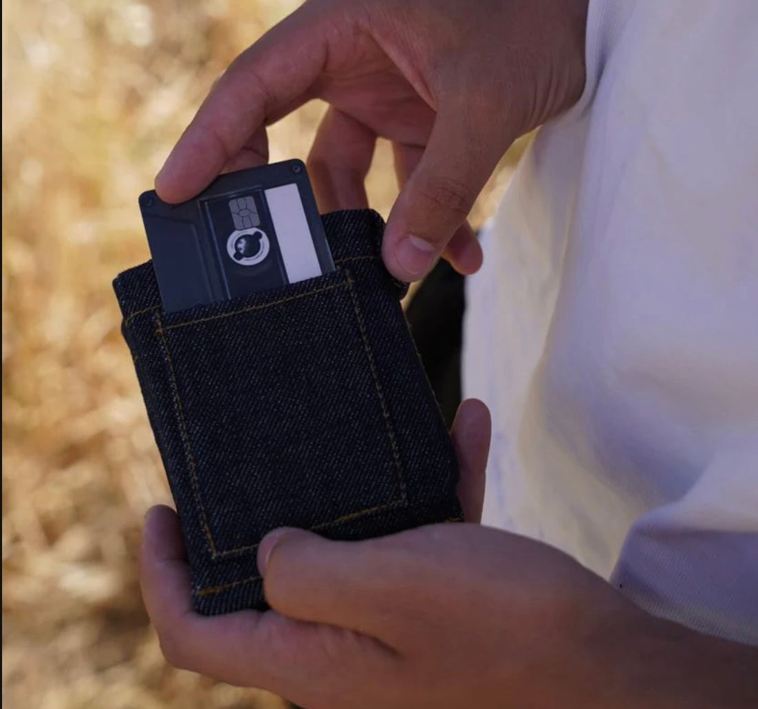 The "Mini-Shorts" Denim Wallet
